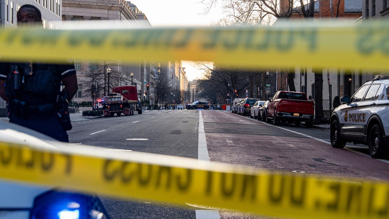 Van driven into barricade near White House, police say